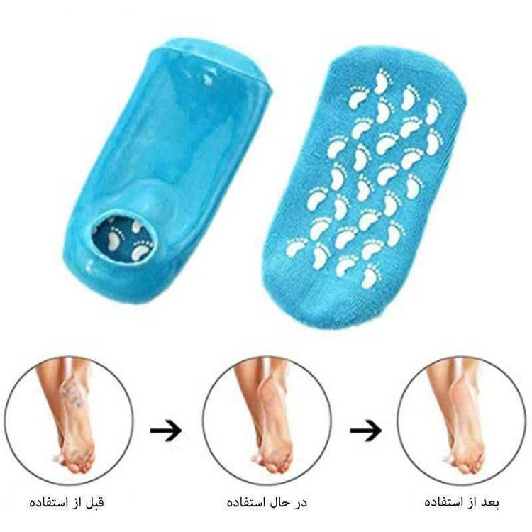 جوراب سیلکونی ضد ترک پا،اصل و درجه یک