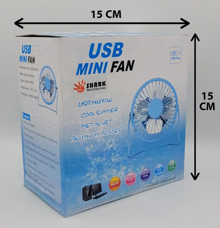پنکه usb مینی فلزی